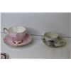 Image 3 : Teacups - Saucers - Sugar Bowl - Creamer (Tunstall - Royal Albert)
