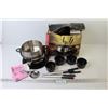Image 1 : Stainless Steel Fondue Set in Box