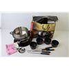 Image 6 : Stainless Steel Fondue Set in Box