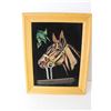 Image 2 : Framed Velvet Horse Picture - 15" x 19"; Toques, Leggings, Fleece Zippered Vest