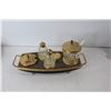 Image 5 : Plates, Creamer, Salt & Pepper Shakers, Salt, Pepper & Vinegar Serving Holder, Serving Tray, etc.