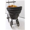 Image 4 : Baby Carriage Home Decor w/Teddy Bear - 12" Tall