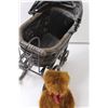 Image 5 : Baby Carriage Home Decor w/Teddy Bear - 12" Tall