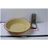 Image 1 : Enamel Wash Bowl (Worn/Rust Spots), Fry Slicer (Wall/Counter Mount)