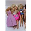 Image 2 : (8) Variety of Barbies Lot w/Seat & Shoes