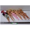 Image 1 : (6) Variety of Barbies Lot - Pink Hair, Frozen Elsa, Misc.