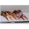 Image 1 : (9) Variety of Barbies Lot - Native American, Hanna Montana, Misc.