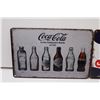 Image 3 : (2) Tin Signs: Pepsi Cola, Coca Cola (12" x 8")