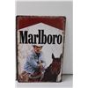 Image 2 : (2) Tin Signs: Pirelli, Marlboro (12" x 8")