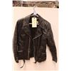 Image 1 : * Ladies Leather Jacket - Size 12 - Zipper Torn, Some Wear