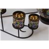 Image 4 : Partylite Mosaic Glass Candle Holder Lamp Style, 4-Tier Candle Holder
