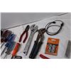Image 4 : Lot of Tools: Wrenches, Screwdrivers, Carpenters Pencils, Jack knife, Olfa Knife Replacement Blades.