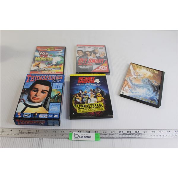 (5) DVDs - Get Smart - Sealed, Thunderbirds