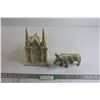 Image 1 : Church Candleholder, Stone  Elephant