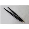 Image 2 : Vintage Shaffer Black Marble Pen Set