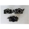 Image 1 : (3) Cameras - (2) Contax, (1) Yashica + Lenses, Contax 139 Winder II, Camera Bag
