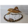 Image 6 : Loonie Coin Bank, Wood & Metal Loon, Two Birds In Pond Ornament