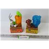 Image 1 : Vintage Bugs Bunny & Tazmainian Devil Candy Dispensers