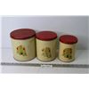 Image 1 : Vintage Stacking Tin Cannisters