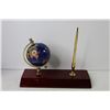 Image 5 : Table Top Gemstone Globe Pen Holder (in box)
