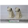 Image 1 : Vintage Pair of Porcelain RCA Dog Salt & Pepper Shakers