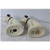 Image 4 : Vintage Pair of Porcelain RCA Dog Salt & Pepper Shakers