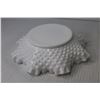 Image 4 : (2) Fenton Milk Glass Hobnail Crimped Bowls