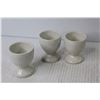 Image 5 : (3) Vintage Medalta Egg Cups (Medicine Hat)