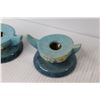 Image 2 : Pair of Vintage Roseville Wincraft Candle Holders - Each Stamped USA 251