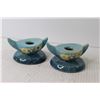 Image 5 : Pair of Vintage Roseville Wincraft Candle Holders - Each Stamped USA 251