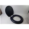 Image 2 : Interesting Blue Vinyl Padded Toilet Seat (unused)