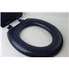 Image 3 : Interesting Blue Vinyl Padded Toilet Seat (unused)