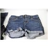 Image 2 : (8) Assorted Pairs of Jeans & sweatpants (various or no sizes - most are small fitting) - Shorts (si