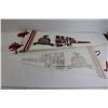Image 5 : (15) N.S.J.H.L. West Div. Champs '86-'87 Pennants - 29 1/2" x 12"
