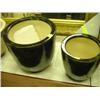 Image 1 : CERAMIC PLANT POTS   2 PIECE