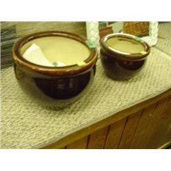 CERAMIC PLANT POTS   2 PIECE