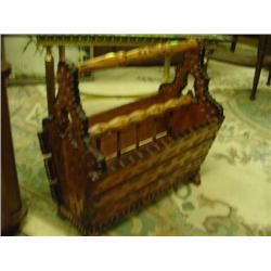 WOOD MAGAZINE RACK