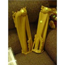 2 WOOD CARVINGS