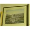 Image 1 : FRAMED PRINT  "WOLVES ON THE HUNT"