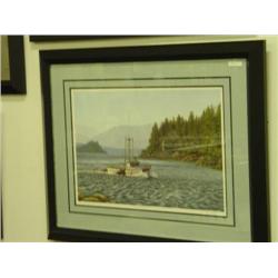 FRAMED LIMITED EDITION PRINT "THROUGH THE CHANNEL"