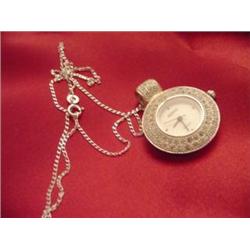 SILVER BORMA WATCH NECKLACE