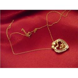DIAMOND  GOLD NECKLACE   10K