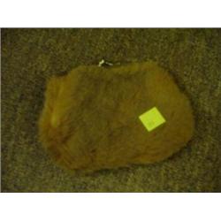 RABBIT FUR CHANGE PURSE