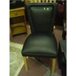 LEATHER SIDE CHAIR