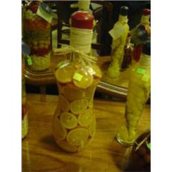 DECOR BOTTLE W/ ORANGES