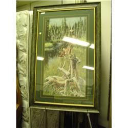 FRAMED LIMITED EDITION PRINT "HUNTER PERCH"