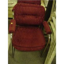 BURGUNDY CLIENTS CHAIR