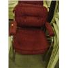Image 1 : BURGUNDY CLIENTS CHAIR