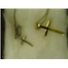 Image 2 : SILVER AND GOLD CROSS NECKLACES