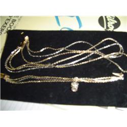 MULTI STRAND CONVERTIBLE NECKLACE & BRACLET SET  + CHARM CROWN